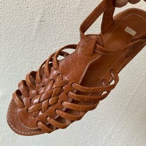 Women's Vintage Woven Leather Sandals